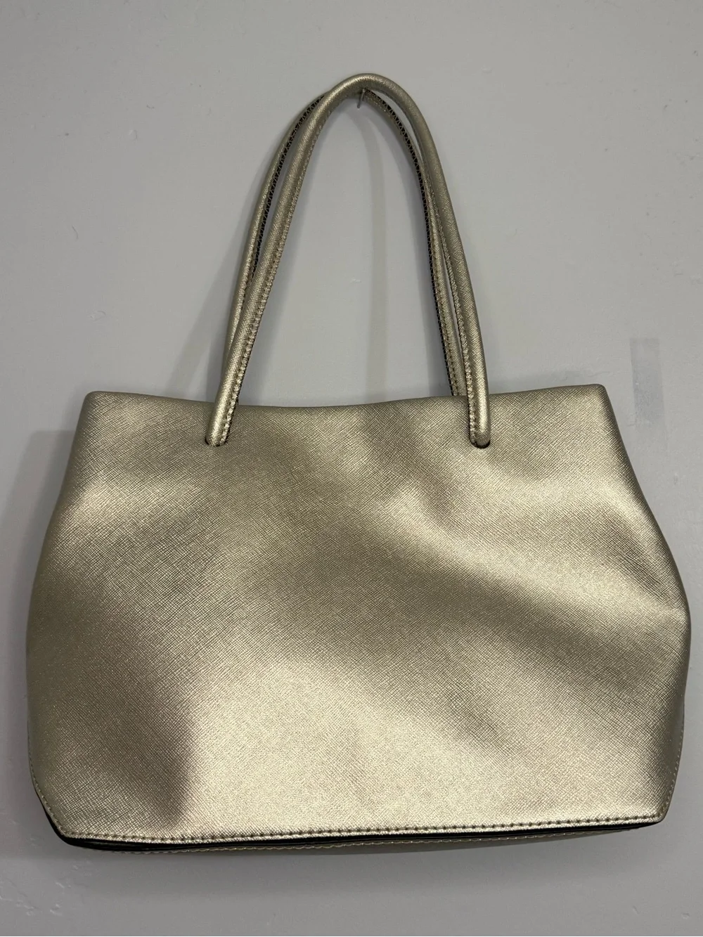 Marc Jacobs Logo Shopper Tote Bag Staffiano Leather
